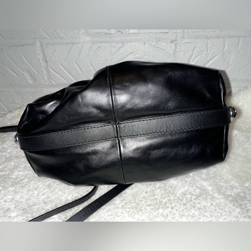 New Rag & Bone Black Leather Top Handle Convertible Crossbody Bag - Picture 9 of 15